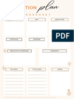 Action Plan Sheet and Goal-Setting Worksheet