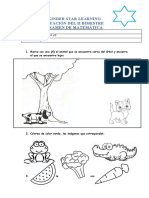 Kinder Star Learning Evaluación Del Ii Bimestre Examen de Matemática