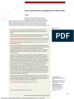 Effect of Continuous Glucose Monitoring On Hypoglycemia in Older Adults With Type 1 Diabetes A Randomized Clinical Trial