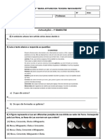 Avaliação de Ciencias Ano 1 Bimestre