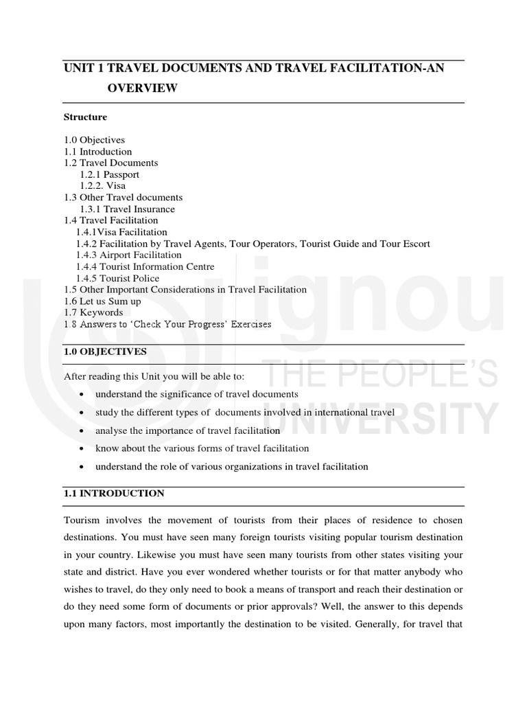 Overview of Travel Documents and Facilitation | PDF | Travel Visa ...
