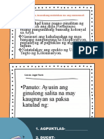 Sa Araling Ito, Inaasahang Matutuhan Mo Ang Sumusunod