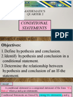 Mathematics Quarter 2: Conditional Statements