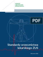 Standardy Orzecznictwa Lekarskiego ZUS: Warszawa 2020