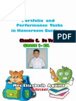 Chanl I Ec. de Vera: Portfolio and in Hom Eroom Guidance Perform Ance Tasks