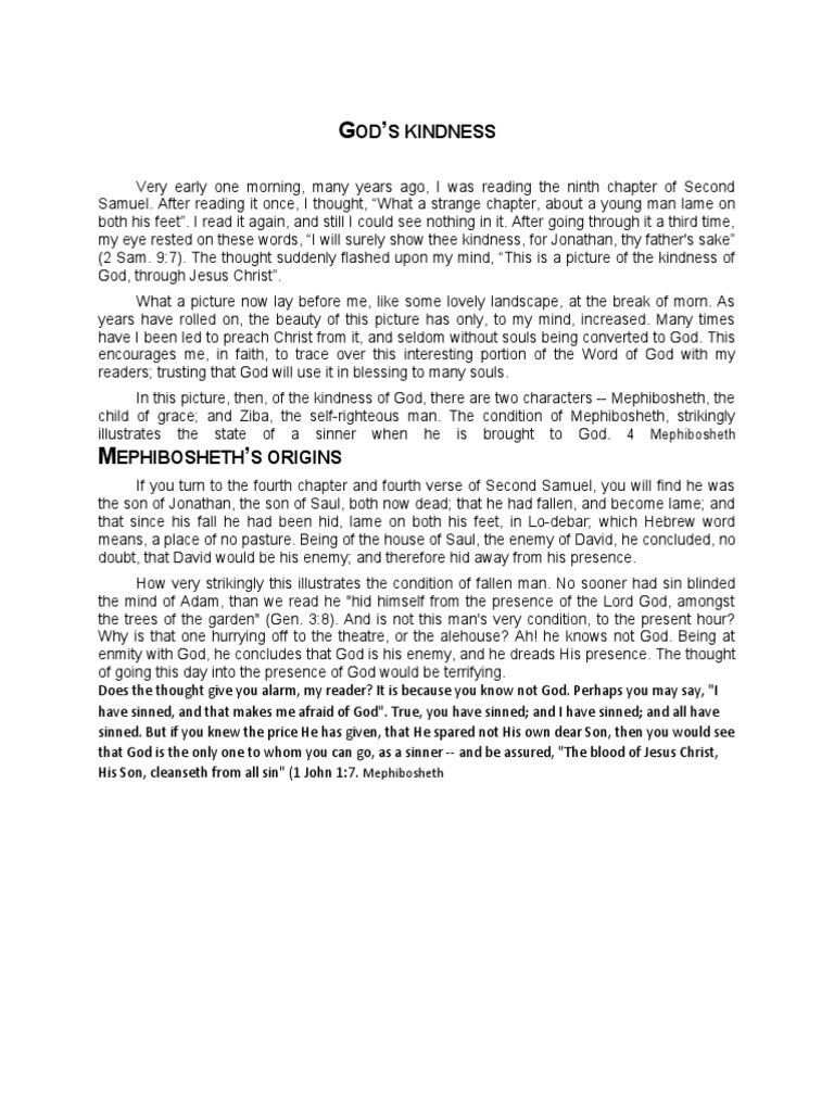 God Of Kindness Pdf God Paul The Apostle