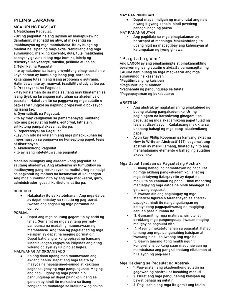 Piling Larang | PDF