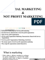 Social Marketing & Not Profit Marketing