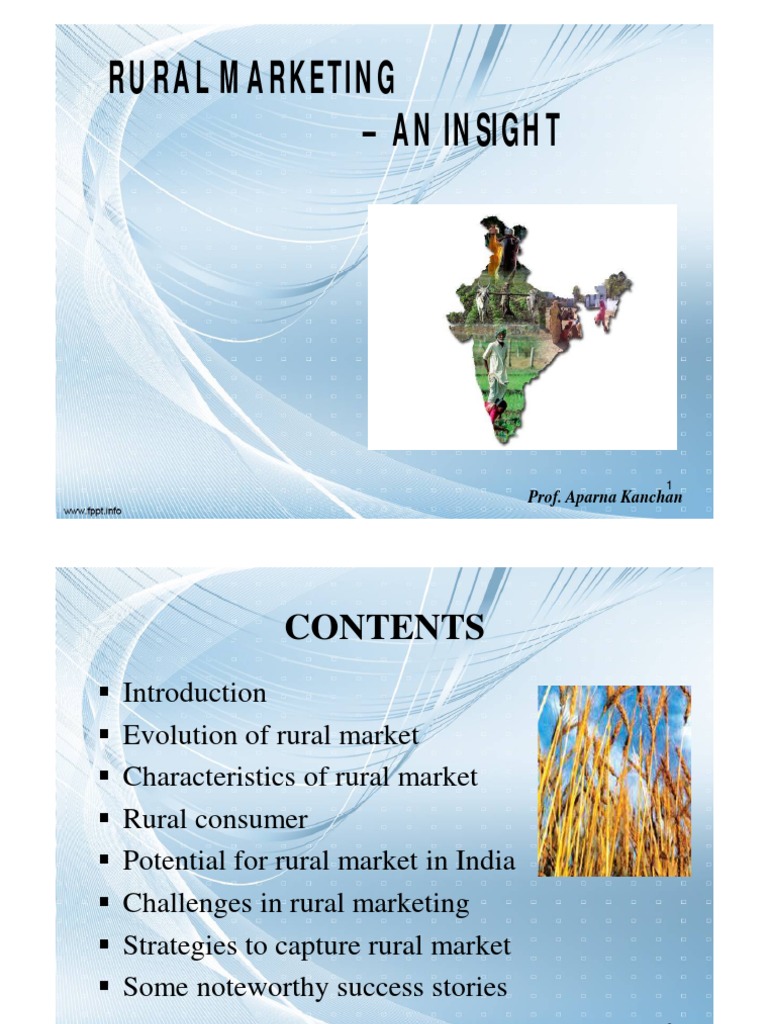Insights into Rural Marketing in India | PDF | Marketing | Consumption ...