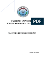 Wachemo University School of Graduate Studies: December 2020, Hossana
