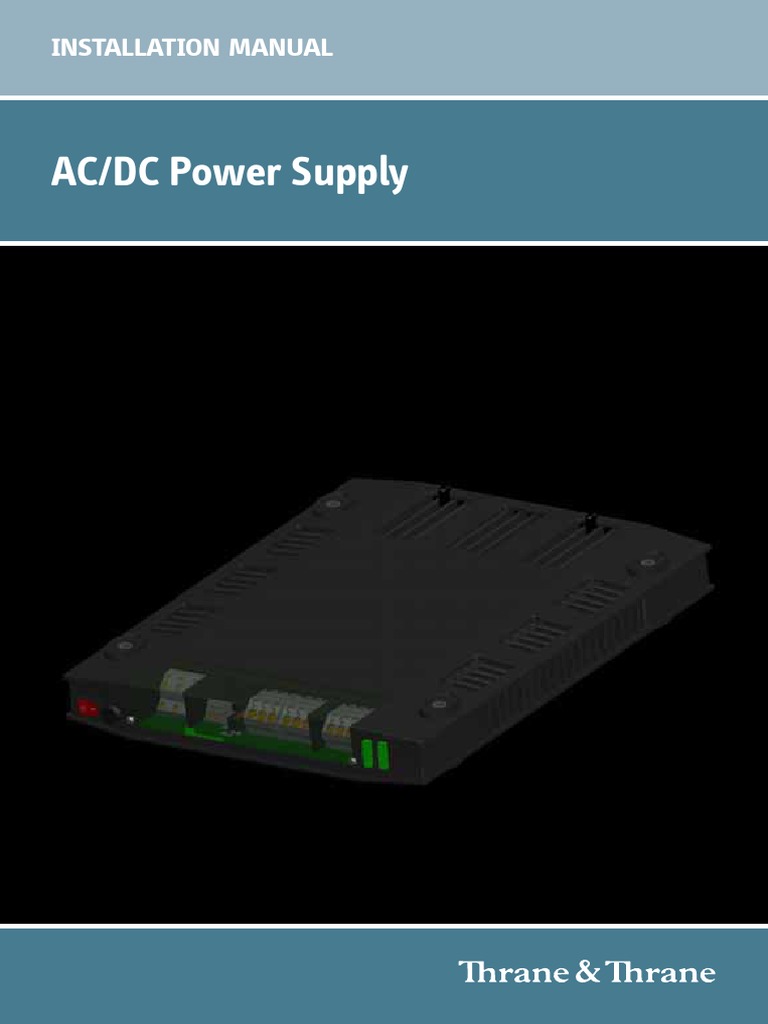 Sailor 6080 Power Supply Installation Manual PDF PDF Power Supply