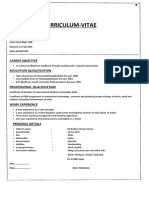 Curriculum-Vitae: Career Objective