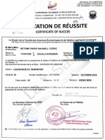 Attestation de Réussite: Certificate of Succes