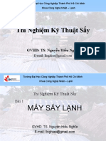 THÍ NGHIỆM SẤY-LÒ HƠI TRƯỜNG DHCN TPHCM