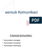 Bentuk Komunikasi