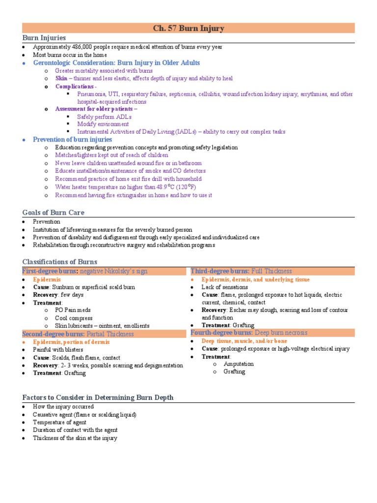 CH 57 Burns | PDF | Burn | Injury