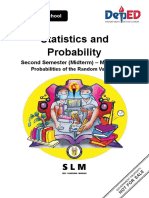 Statistics and Probability: Second Semester (Midterm) - Module 2.1