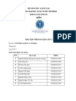 Bài Tập Thảo Luận Lần 1: Bộ Giáo Dục & Đào Tạo Trường Đại Học Luật Tp Hồ Chí Minh Khoa Luật Dân Sự