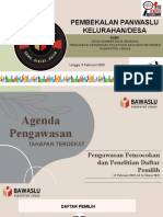 Pembekalan Panwaslu Kelurahan/Desa