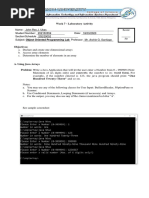 Week 7 - Laboratory Activity: A. Using Java Arrays Problem