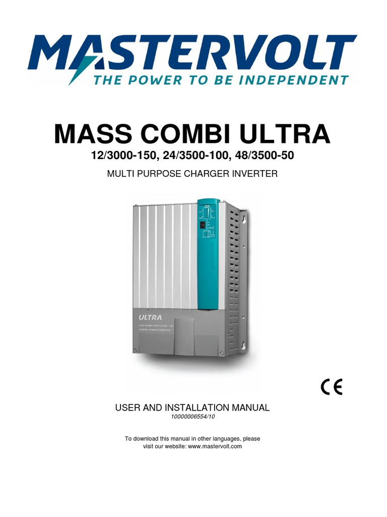 Manual Mass Combi Ultra | PDF | Battery Charger | Power Inverter