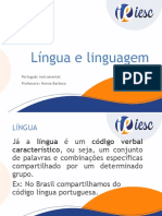 Aula Lngua e Linguagem - Novo