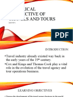 Historical Perspective of Travels and Tours L2