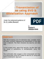 Secure Transmission of Images using SVD &amp; Gödelization1