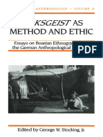 History of Anthropology, Volume 8  Volksgeist As Method and Ethi