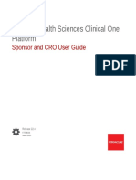 Oracle® Health Sciences Clinical One Platform: Sponsor and CRO User Guide