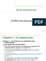 Cours de Droit Commercial: S2 DROIT Mme Bousaouf