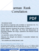 Spearman Rank Correlation