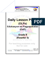 Daily Lesson Plans: (DLPS)