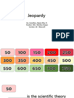 Jeopardy: By: Gemillan, Aljann Rhyz R. Teacher: Mrs. Marilou Duque Section: 10 - Maxwell