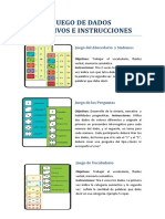 JUEGO DE DADOS Objetivos e Instrucciones