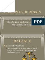 Principles of Design: Directions or Guidelines For Using The Elements of Design