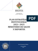 Plan Estratègico Institucional 21-25 MSyD.