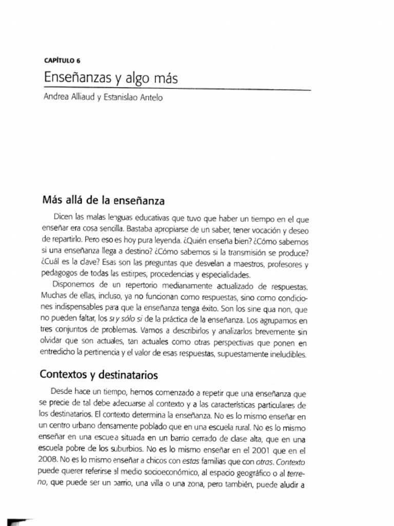 Alliaud a antello e 2011 los gajes del oficio ense anza