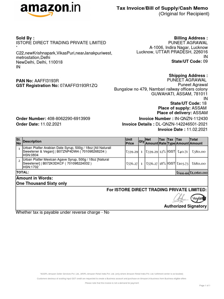 Invoice | PDF | Invoice | Taxation