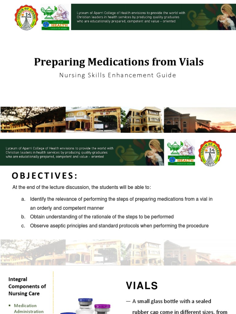 Preparing Medications from Vials A Comprehensive Guide to Performing