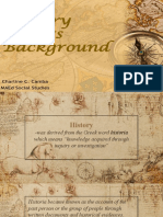 History and Its Background