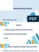 Scholarship Sharing Session: Demmy Tabuni, SS., M.Ed