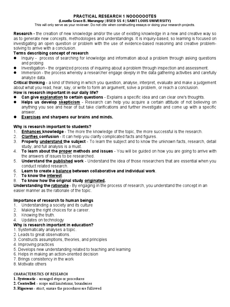 Research Guide for Students | PDF | Methodology | Knowledge