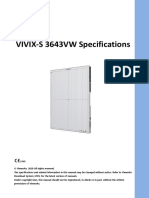 VIVIX-S 3643VW Specifications