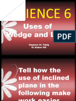 Science 6: Uses of Wedge and Lever