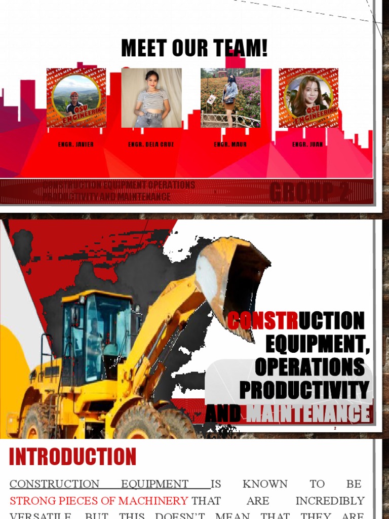 Presentation 1 PDF Heavy Equipment Engineering