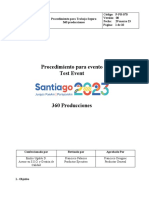 Procedimiento para instalación segura de stand en evento