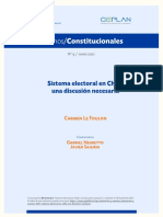 Sistema Electoral de Chile Una Discusion Necesaria