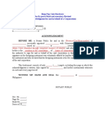 The Ex Parte Final and Executory Revised Acknowledgment For and in Behalf of A Corporation Sample5 Revised To The Core Cute Pop Boop