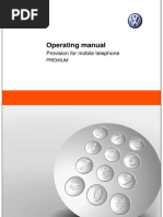 Operating Manual: Provision For Mobile Telephone